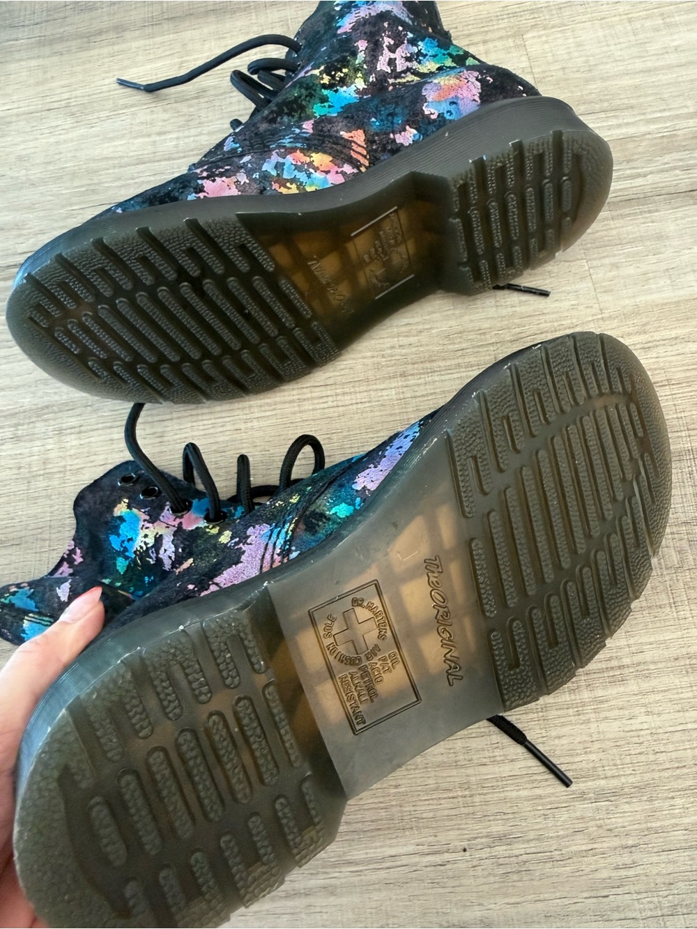 Dr. Martens Tutti Fruiti Suede Lace-Up Boots - Picture 6 of 7